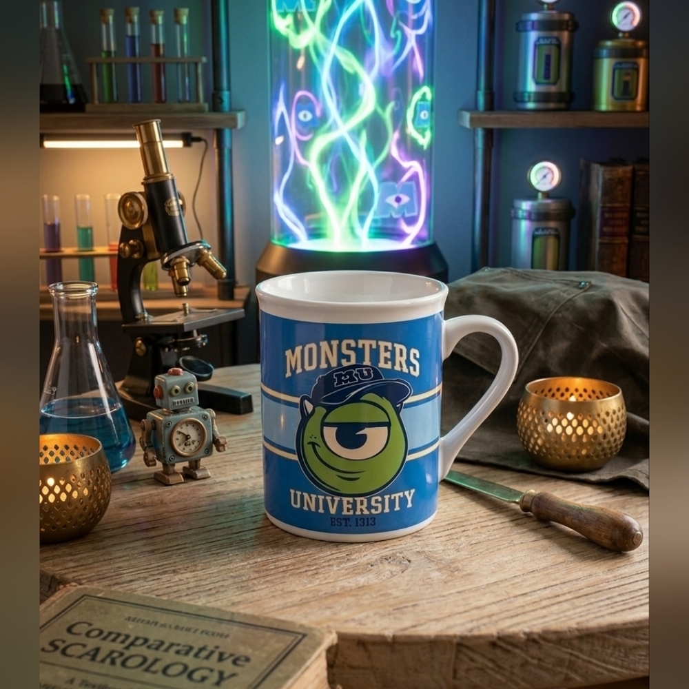 Monster University Mug Academia Cottage Rustoc Collectoble Cartoon NWOT Copy🇺🇦